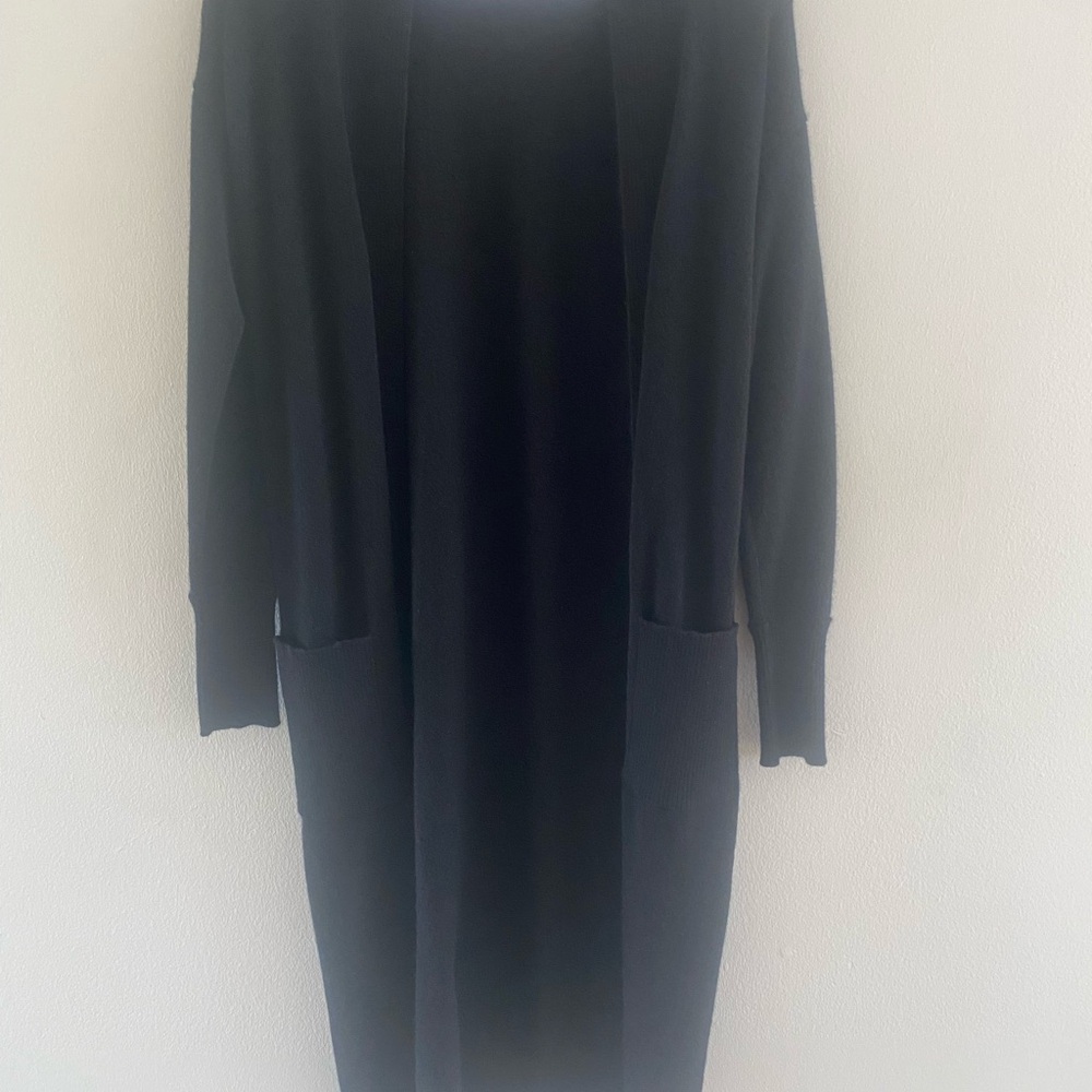 Aqua Black Cashmere Cardigan